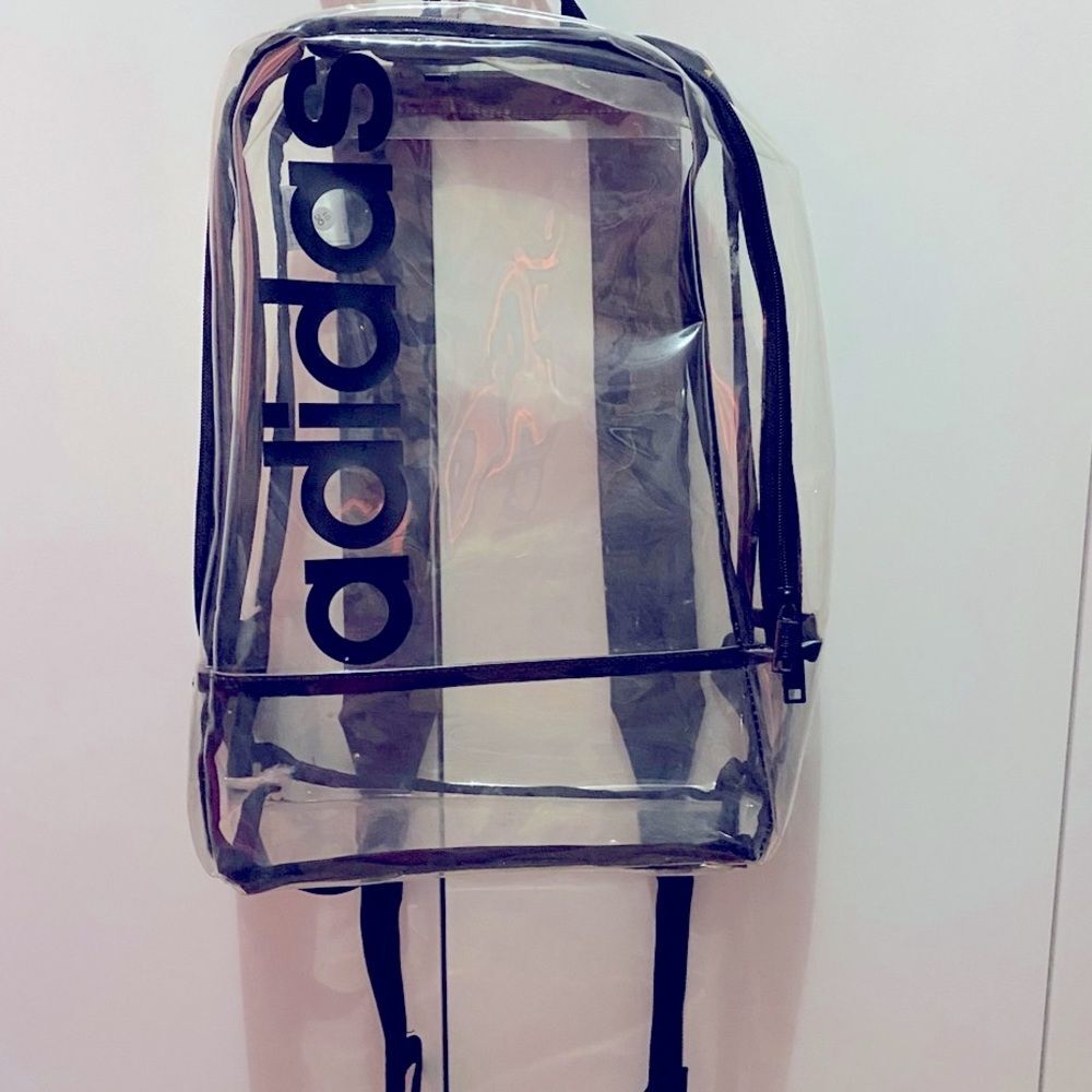 Adidas Clear Backpack Concert Festival Sporting Event Compliant Clear Bag